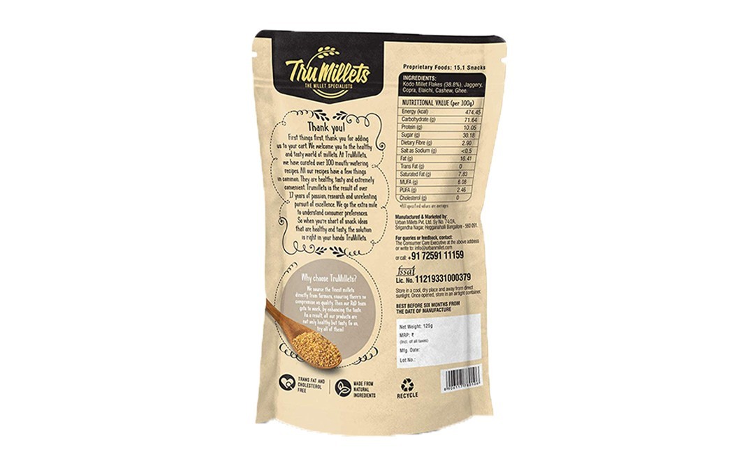 TruMillets Millet Sweet Chivda    Pack  125 grams